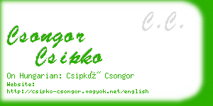 csongor csipko business card